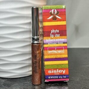 NEW Sisley Phyto‎ Lip Star Extreme Shine 7 Sparkling Topaze .22 oz Full Size